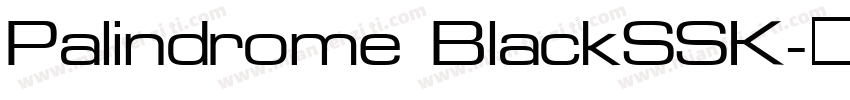 Palindrome BlackSSK字体转换